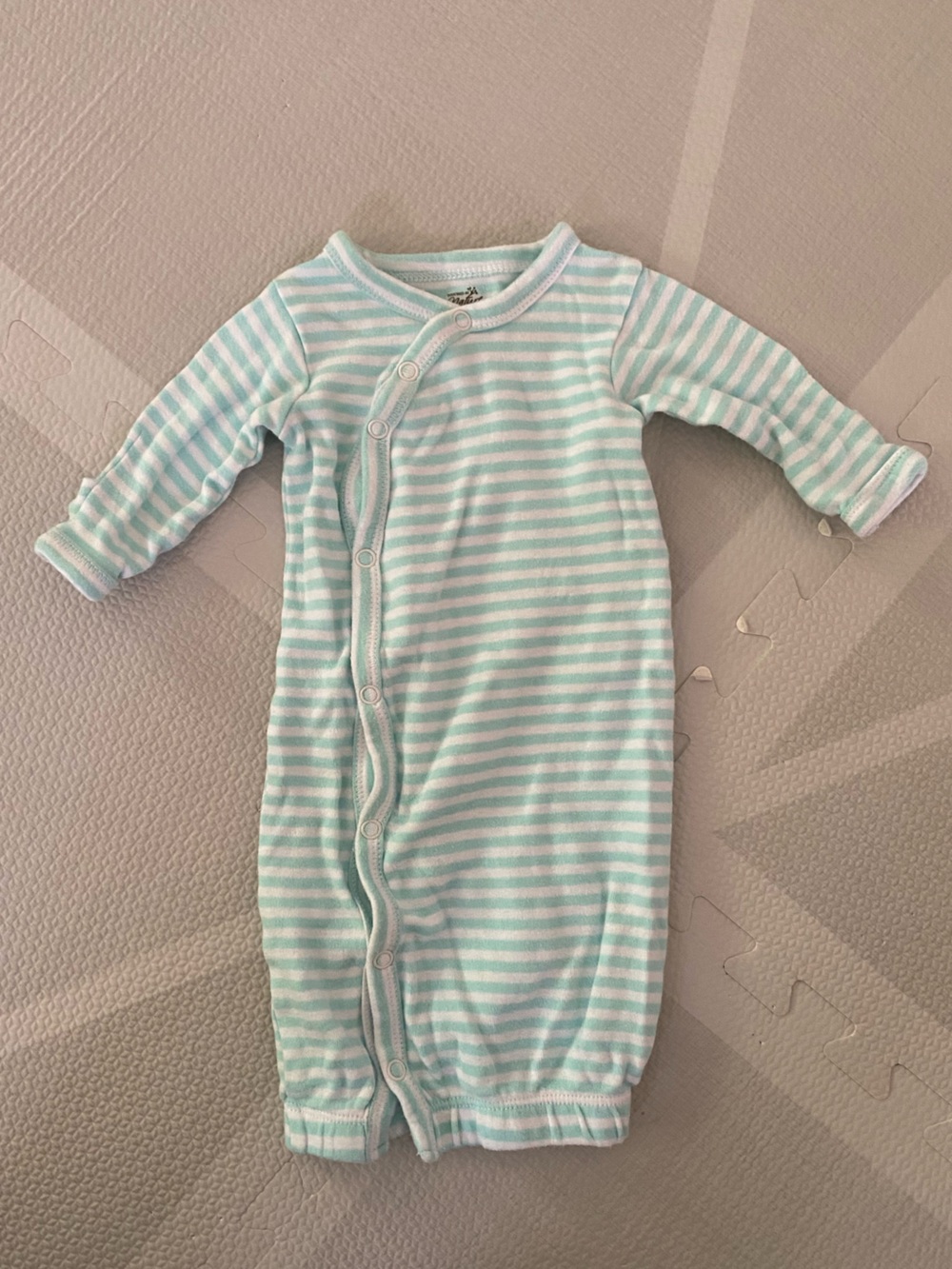 Preemie Buttoned Footless Onesie